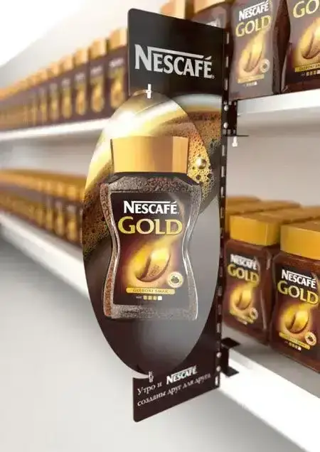 Destacador lineal de publicidad en punto de venta
