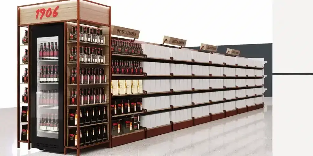 Góndola de comercio para exposición de productos