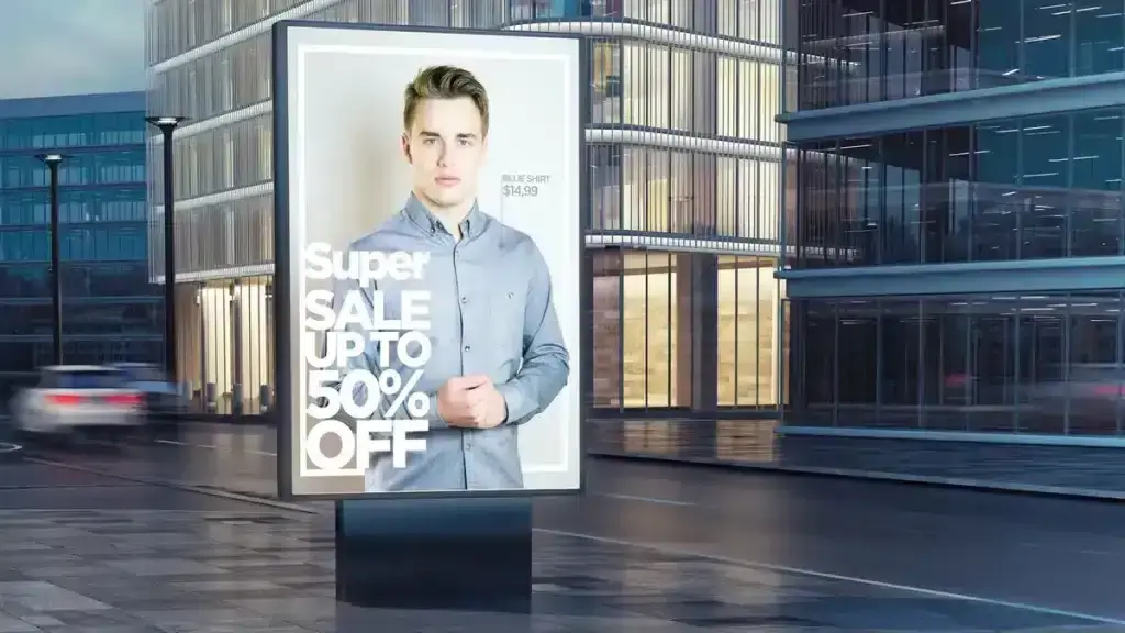 Mupi publicitario urbano