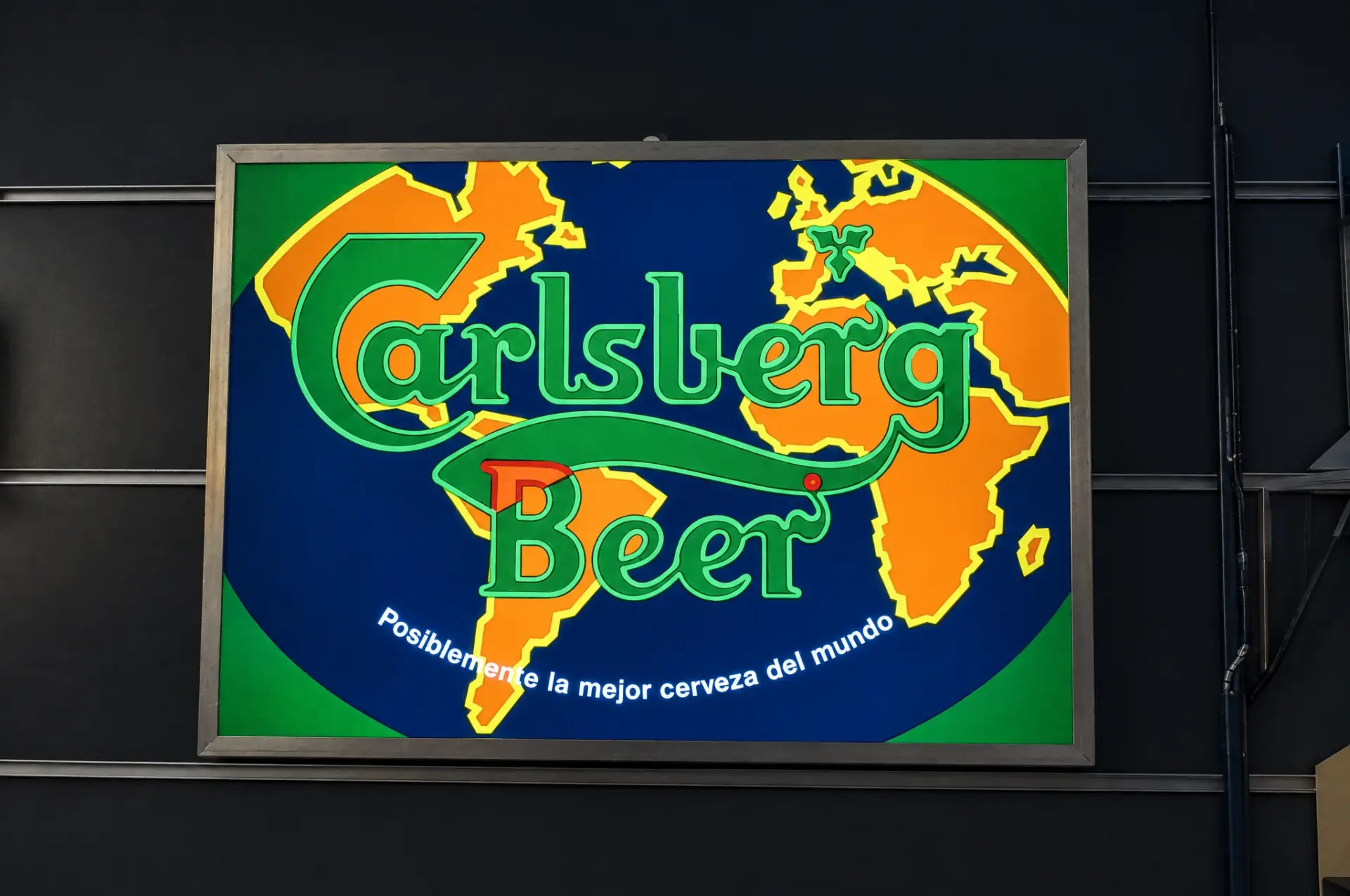 Rótulo luminoso Carlsberg Beer fabricado a medida